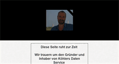 Desktop Screenshot of koehlers-daten-service.de