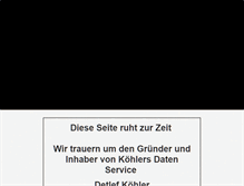 Tablet Screenshot of koehlers-daten-service.de